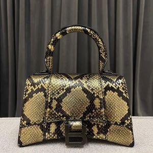Balenciaga Hourglass Snakeskin Bag